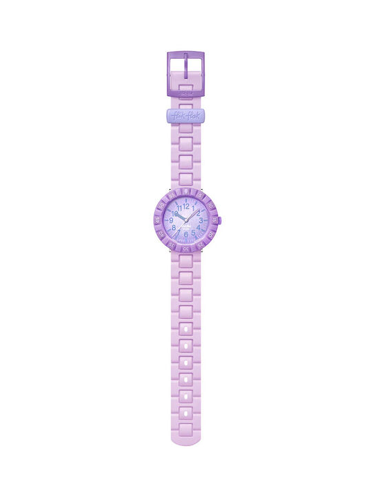 FlikFlak Kids Analog Watch with Silicone Strap Lilac