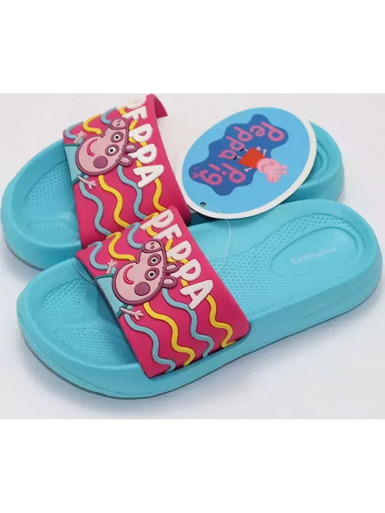Șlapi pentru copii Peppa Pig Albastru deschis