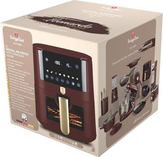 Berlinger Haus Air Fryer 5lt Κόκκινο BH-9489