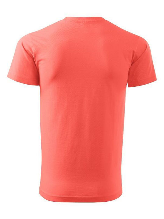 Adler Ανδρικό Διαφημιστικό T-shirt Κοντομάνικο σε Πορτοκαλί Χρώμα