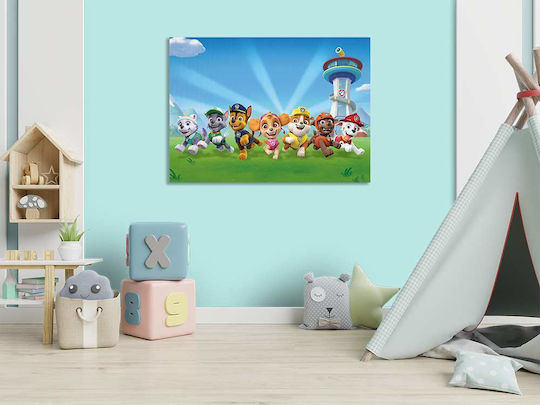 Children's Canvas Painting Paw Patrol Knv0564 80cm X 120cm