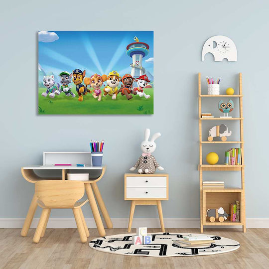 Παιδικός Πίνακας Καμβά Paw Patrol Knv0564 45cm X 65cm
