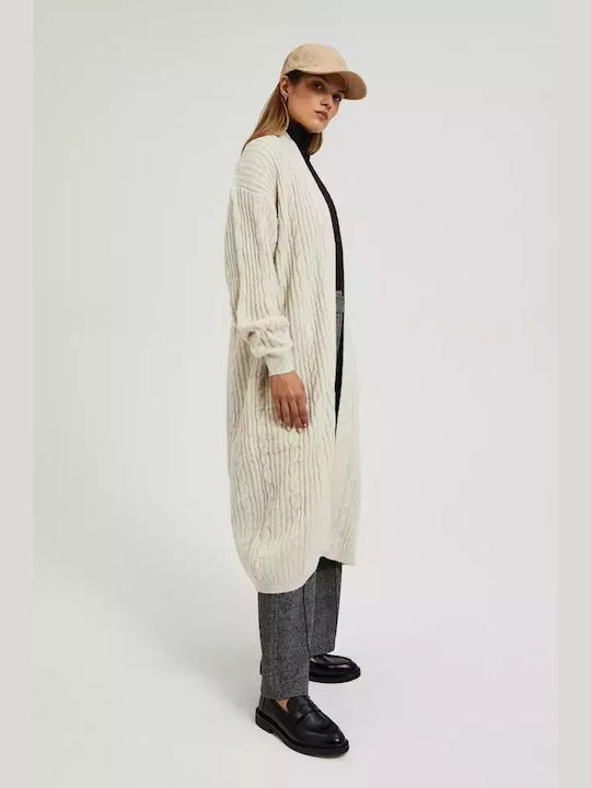 Make your image Long Women's Cardigan Beige