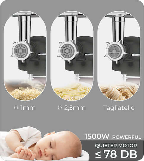 Berlinger Haus Стенд миксер 1500W с Неръждаема Купа 5.5лт