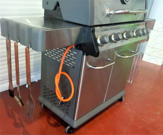 Blackbull Imperial Gas Grill with 5 pcs 15kW and Side Burner