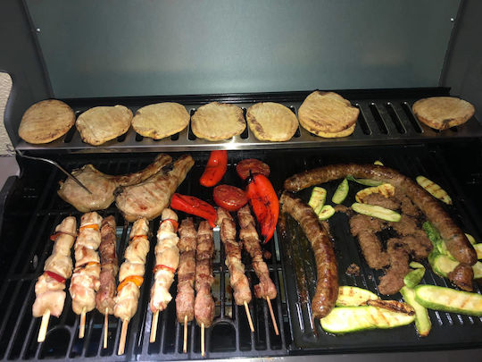 Blackbull Imperial Gas Grill with 5 pcs 15kW and Side Burner