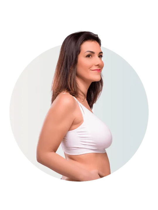 Carriwell Maternity & Nursing Bra with Clips White
