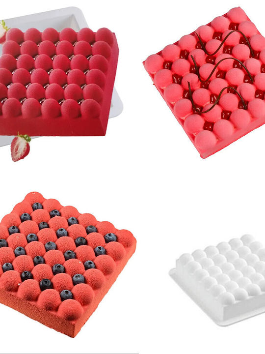 Silicone Muffin Mold 36 Cavities for Making Tarts Pastries and Cakes White
