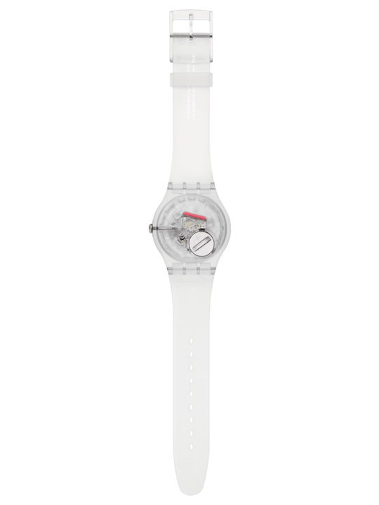 Swatch Keith Haring From The Archive Γυναικείο Ρολόι 41mm Μπαταρίας με Λευκό Καουτσούκ Λουράκι