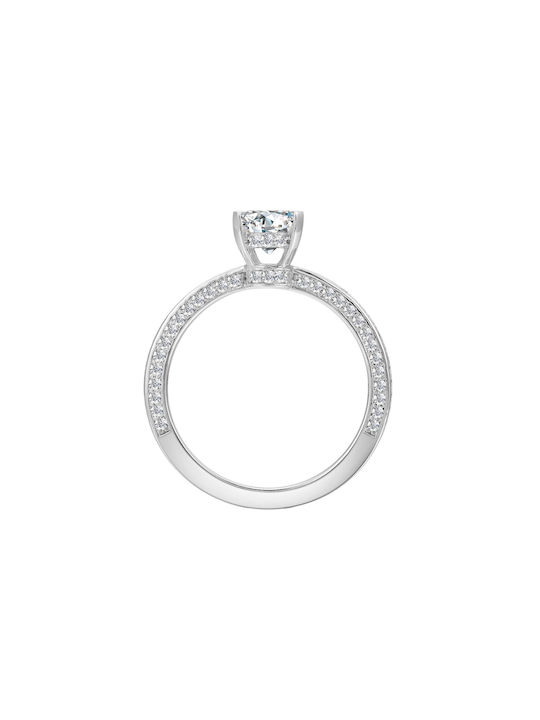 Brizzling Einzelstein aus Silber mit Diamant