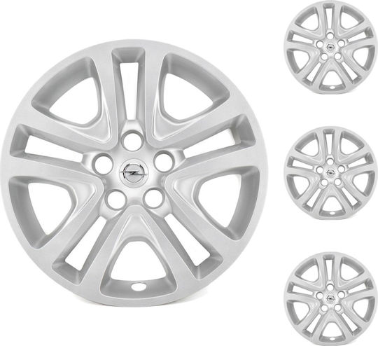 Opel Capac De Roți Auto 16" 1 Bucată Argintie