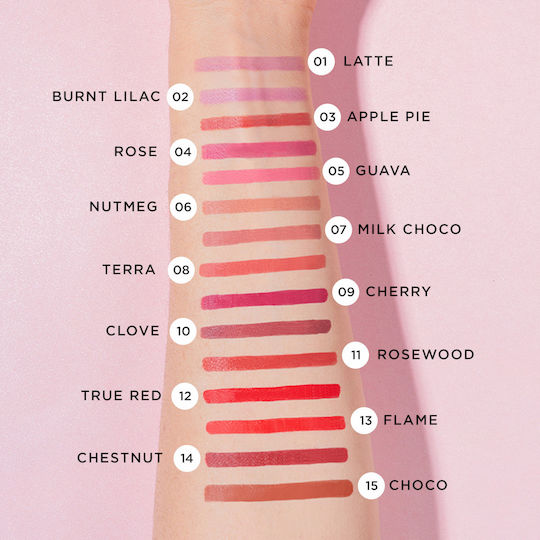 Mon Reve Lang anhaltend Bleistift Lippenstift Matt Lc06 Nutmeg 25gr