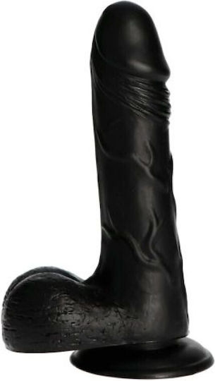 Toyz4lovers Реалистично дилдо с Топки и Вендуза Черен 23см