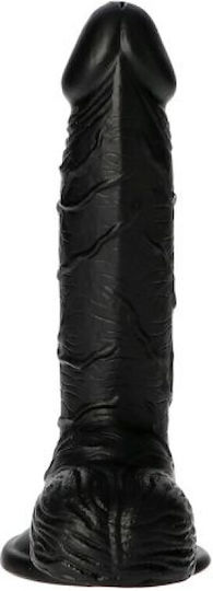 Toyz4lovers Ρεαλιστικό Dildo με Όρχεις και Βεντούζα Μαύρο 21.5cm
