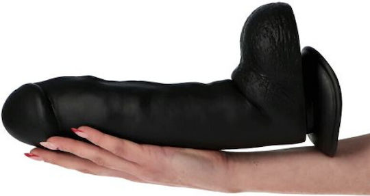 Toyz4lovers Реалистично дилдо с Топки и Вендуза Черен 31см