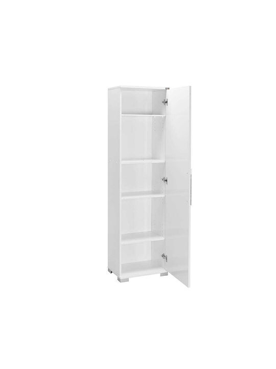 Single Door Wardrobe Diamond White 45x32x169cm