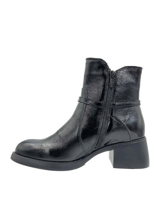 Ghete dama de piele Negru