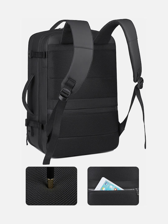 R&J Backpack Waterproof 36lt Black