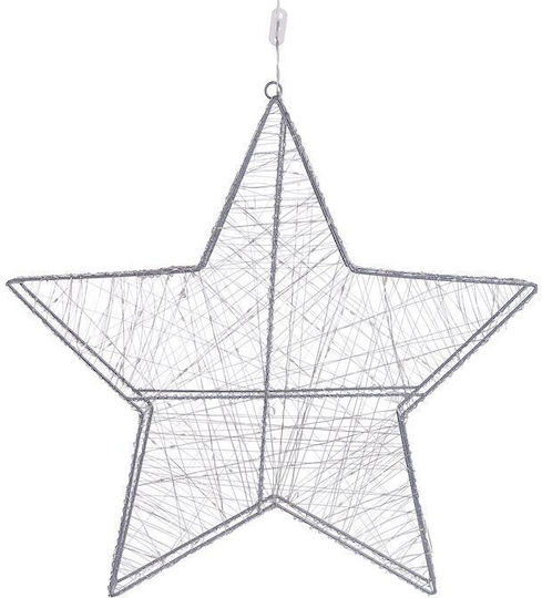 Beliani Stea Suspendată De Crăciun Cu Lumină Led Metalică