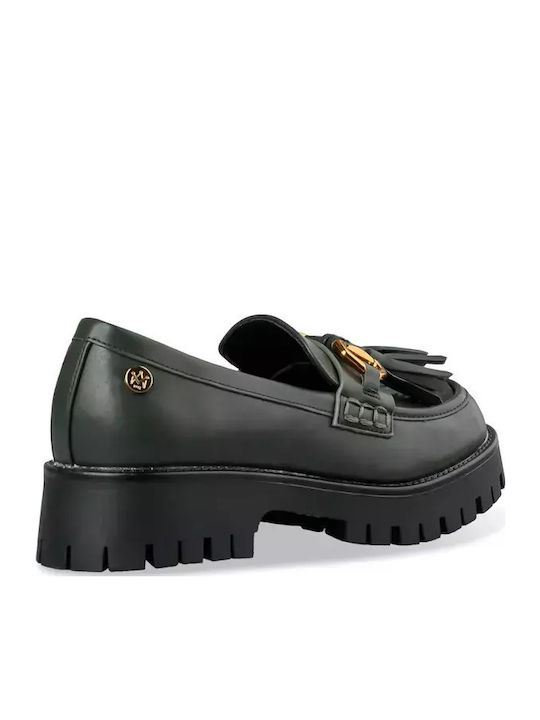 Women's Moccasins in Green Color