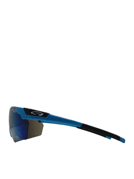Smith Unisex Sunglasses with Blue Frame and Multicolour Mirror Lens PIVLOCKV2MAX-CYC-9901