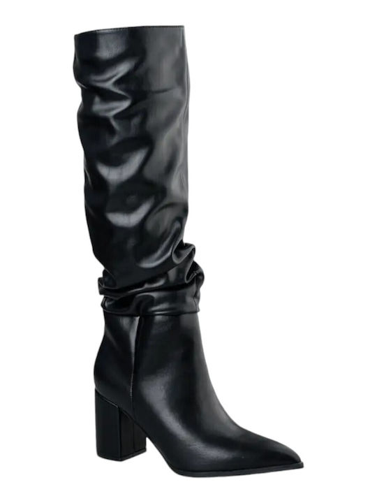 Envie Shoes Women's Boots with High Heel Black