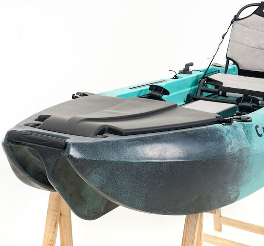 SCK 0204-32082 Plastic Kayak Fishing 1 Person Black Turquoise