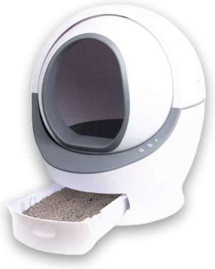 Glee Katzentoilette Selbstreinigend Weiß L63.7 x B63.2 x H72cm