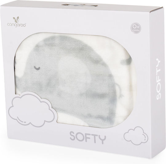Cangaroo Blanket Cot White White 110x140cm