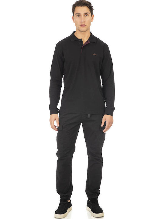Trousers Cargo Elastic Black