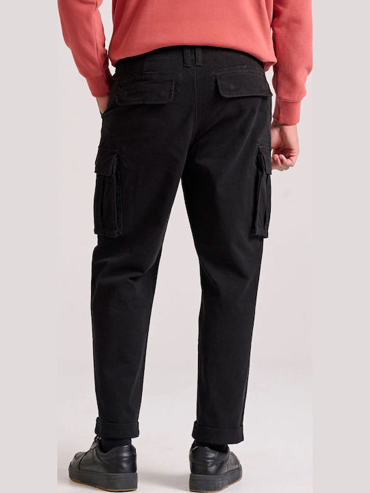 Trousers Cargo in Loose Fit Black