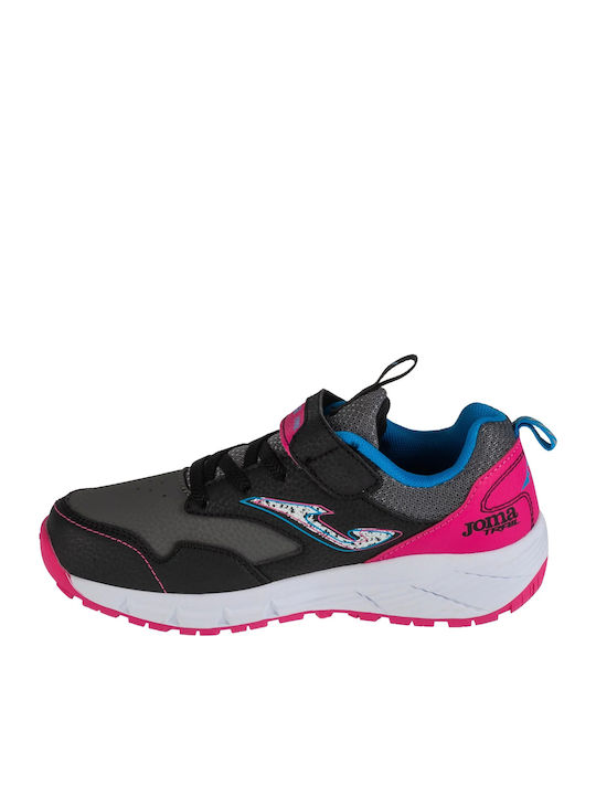 Tundra Αθλητικά Παιδικά Παπούτσια Running με Σκρατς Μαύρα