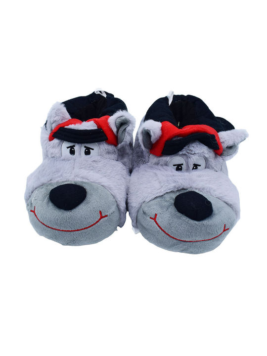 Adam's Shoes Kids Slippers Gray