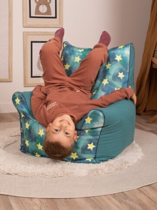 Kids Armchair Stars Green