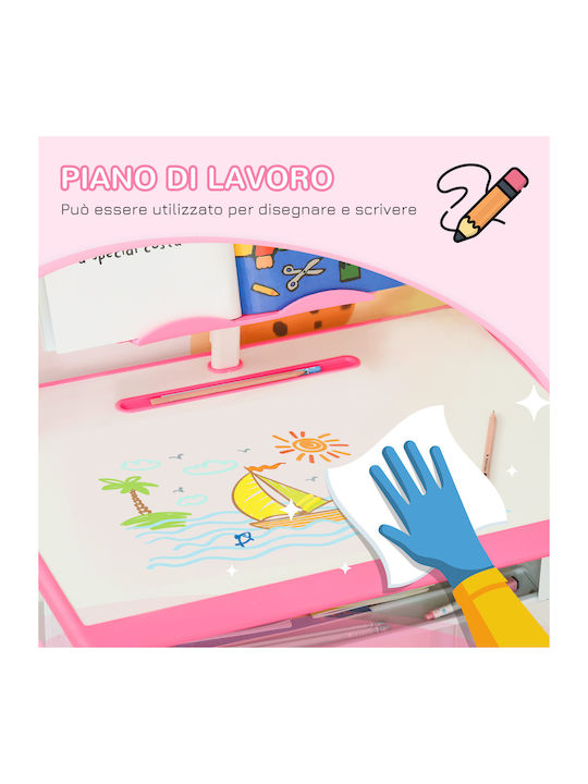 Παιδικό Γραφείο Ροζ 60x45x102cm Παιδικό Γραφείο Ροζ 60x45x102cm