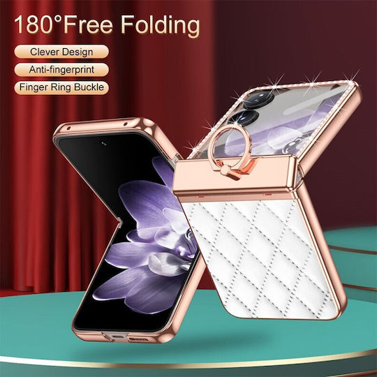 Rhombus Strass Buchen Sie Kunststoff Schwarz (Xiaomi Mix Flip)