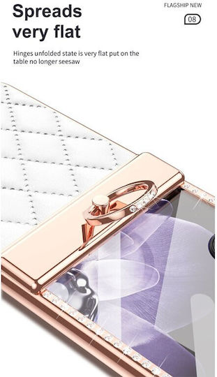 Rhombus Strass Книга Пластмаса Жълт (Xiaomi Mix Flip)