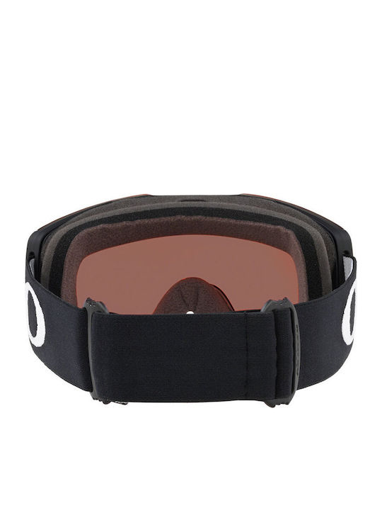 Oakley Oakley Fall Line XM OO7103-10 Mască de Schi și Snowboard pentru Adulți Neagră cu Lentilă Fumurie Gri
