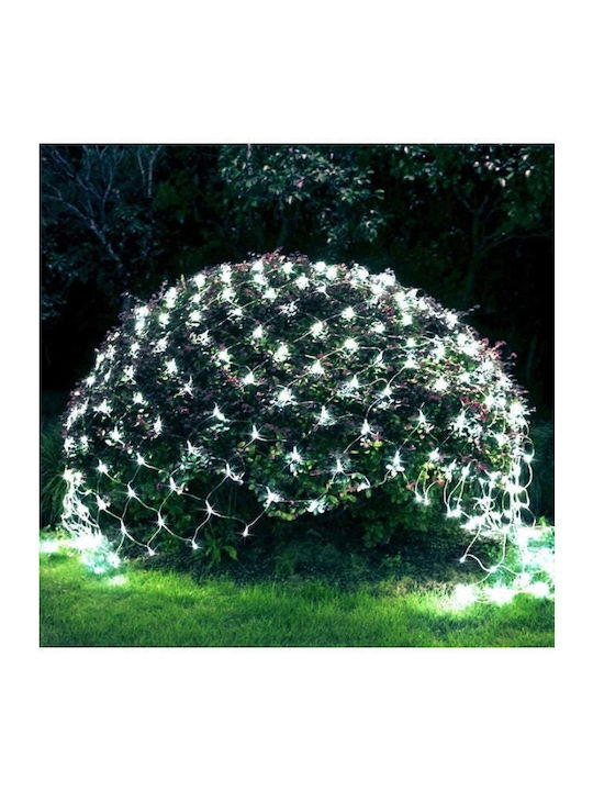 120 Λαμπάκια LED 1.5μ. x 150εκ. Λευκά τύπου Δίχτυ