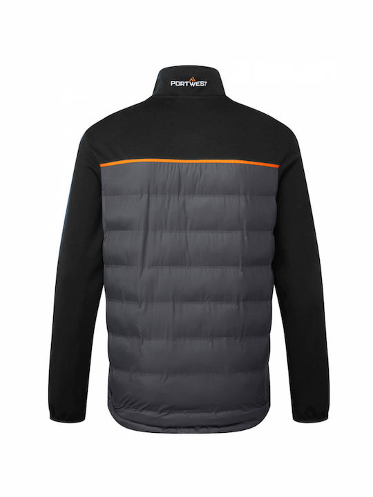 Portwest Baffle Work Jacket Black