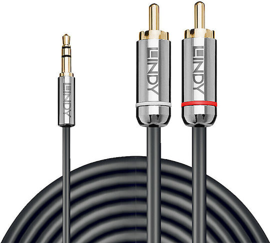 Lindy Μετατροπέας RCA male σε RCA female Ασημί 1τμχ 35335