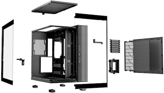 Be Quiet Light Base 600 DX Gaming Midi Tower Κουτί Υπολογιστή με Πλαϊνό Παράθυρο και RGB Φωτισμό Μαύρο
