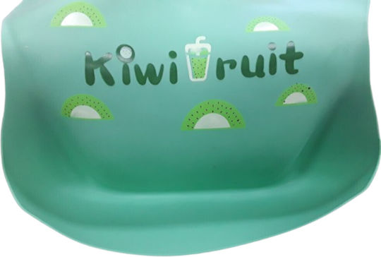 Beboulino Αδιάβροχη Σαλιάρα Σιλικόνης με Τσέπη Kiwi Fruits Green