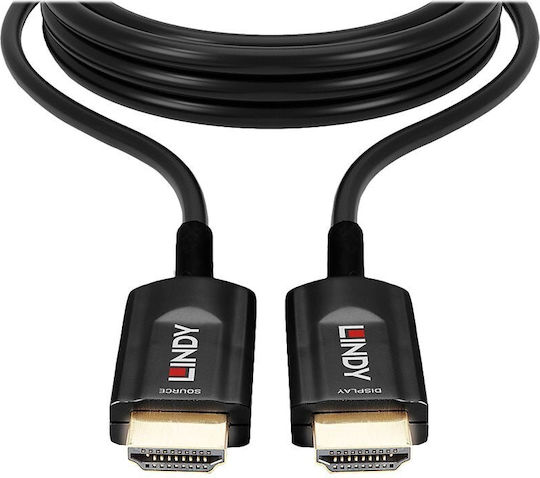 Lindy HDMI 2.1 Ultra High Speed 48Gbps 4K 120Hz HDR VRR Cable HDMI Male - HDMI Male 10m Black