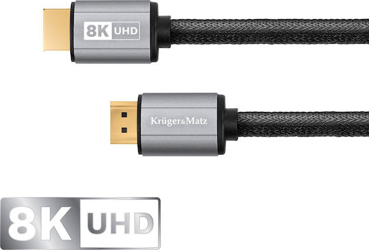 Kruger & Matz HDMI 2.0 Cable HDMI male - HDMI male 1.8m Black (KM1265)