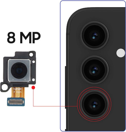 Clappio Teleobjektivkamera Samsung Galaxy S23 Fe 8MP Zoom 3x Schwarz