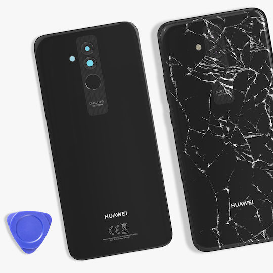 Clappio Replacement Rear Window Huawei Mate 20 Lite Black