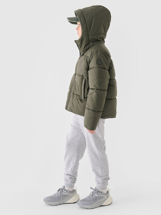 Kids' Casual Jacket with Hood Green