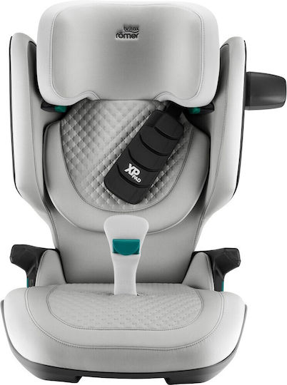 Britax Romer Kidfix Pro Style Καθισματάκι Αυτοκινήτου High-back Booster i-Size με Isofix Linen Grey 15-36 kg