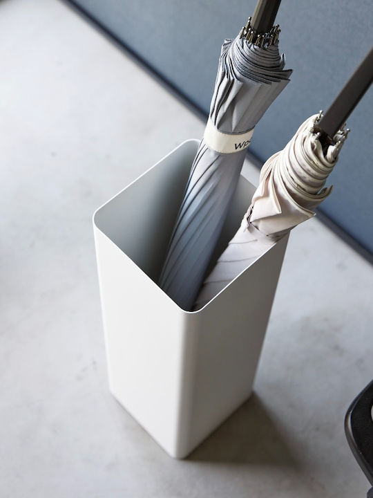 Yamazaki Regenschirmständer Metallisch Smart Weiß 15x15x48cm 1Stück